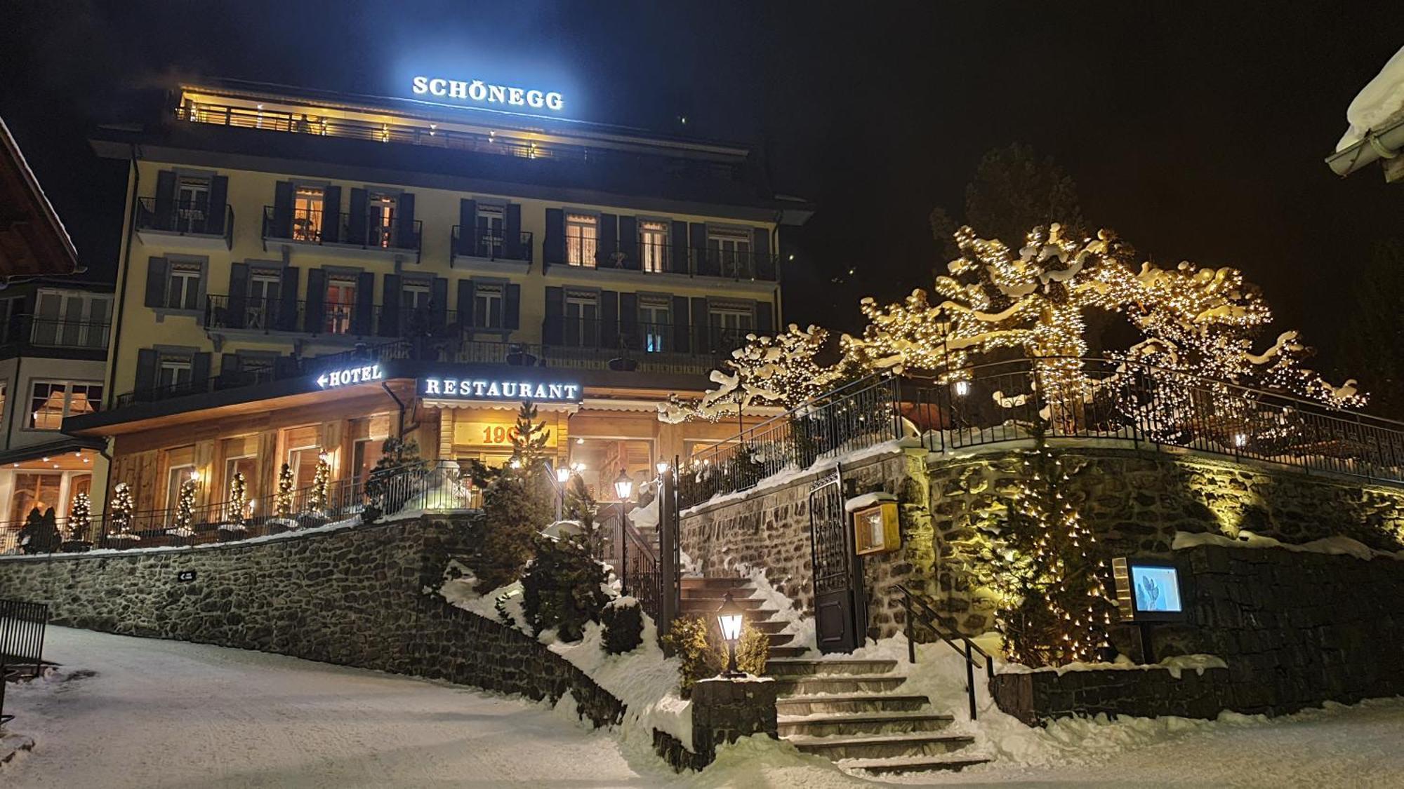 Hotel Schoenegg Wengen Exterior foto