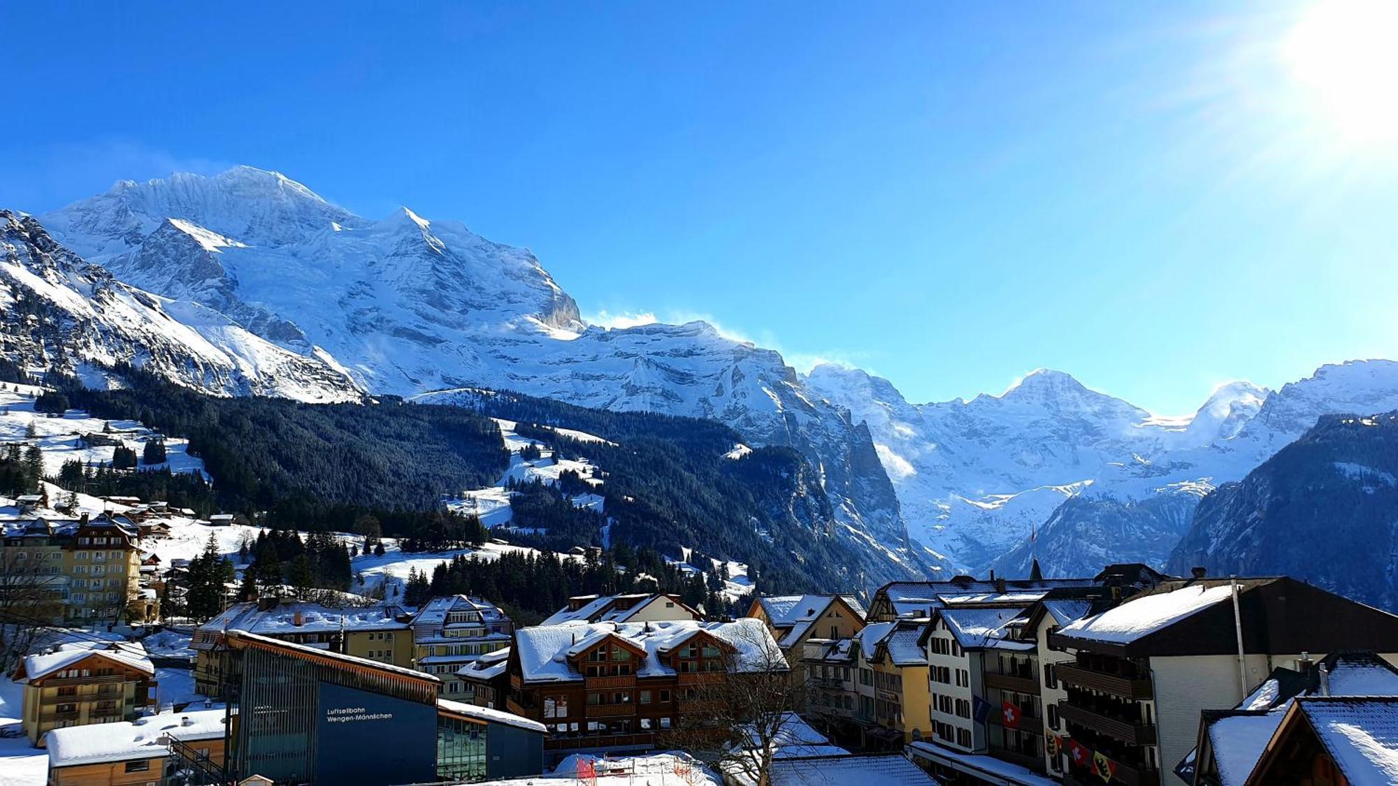 Hotel Schoenegg Wengen Exterior foto